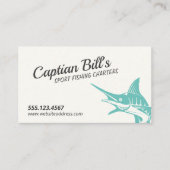 Fischereileitfaden, Angelcharter Visitenkarte (Vorderseite)