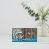 Fischereileitfaden Beruflich Visitenkarte (Stehend Vorderseite)