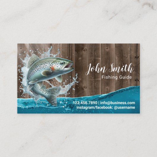 Fischereileitfaden Beruflich Visitenkarte (Vorderseite)