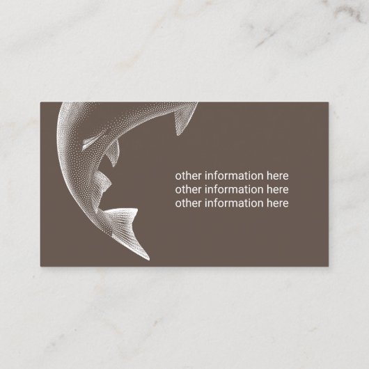 Fischereileitfaden Fischereicharta Visitenkarte (Rückseite)