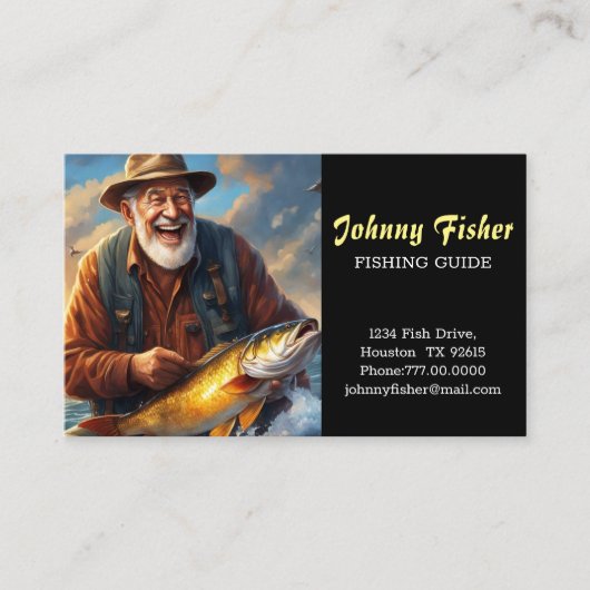Fischereileitfaden Visitenkarte (Vorderseite)