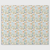 Fischereiliebhaber Geburtstagsthema Geschenkpapier (Flach)