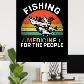 Fischereimedizin für die Menschen Poster (Heimbüro)
