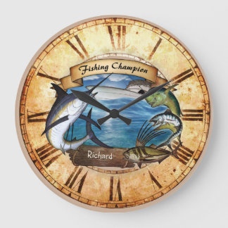Fischereimeister (anpassbar) Uhr