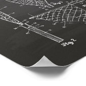 Fischereinetz 1953 Patentenkabine Poster (Ecke)