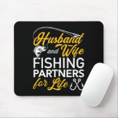 Fischereipartner für Husbyne und Ehefrau Mousepad (Mit Mouse)