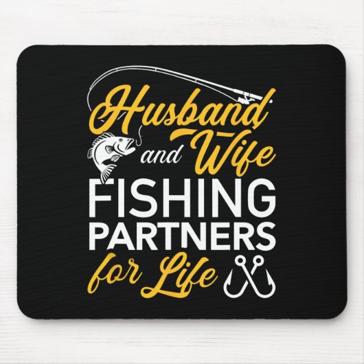 Fischereipartner für Husbyne und Ehefrau Mousepad (Vorne)