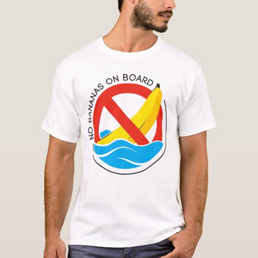 Fischereiregel Nr. Bananen an Bord T-Shirt (Vorderseite)