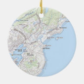Fischereistadt Gloucester MA Ornament (Hinten)