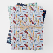 Fischereithema Geschenkpapier Set (Beispiel)