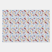 Fischereithema Geschenkpapier Set (Vorderseite)