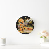 Fischereiuhr Runde Wanduhr (Zuhause)