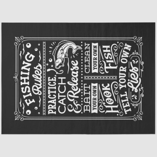 Fischereivorschriften Seidenpapier (Vorderseite)