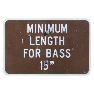 Fischereizeichen, Mindestbaslänge Magnet