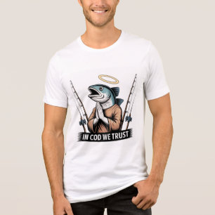 Fischergebet - Auf Kabeljau Vertrauen Wir Tri-Blend Shirt