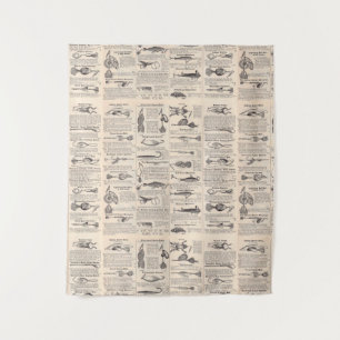 Fischerhandschuhe Wandteppich