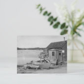 Fischerhütte, 1900 postkarte (Stehend Vorderseite)