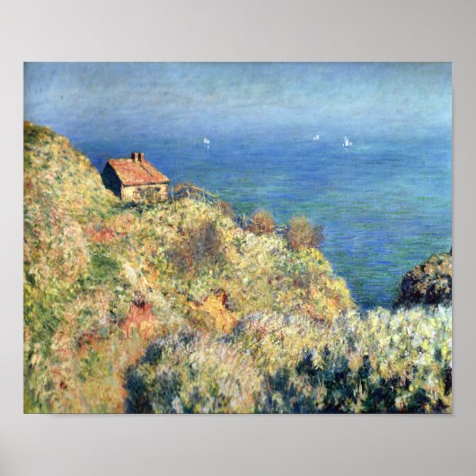 Fischerhütte in Varengeville bei Monet Print Poster (Vorne)
