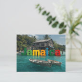 Fischerhütte und Boote Postkarte (Stehend Vorderseite)
