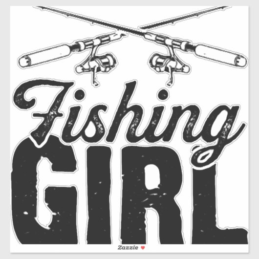 Fischerin Aufkleber (Blatt)