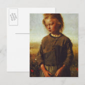 Fischermädchen, 1874 postkarte (Vorne/Hinten)