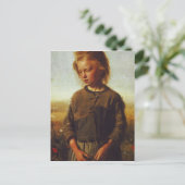 Fischermädchen, 1874 postkarte (Stehend Vorderseite)