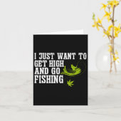 Fischerman Angelmann Angler 1 Karte (Gelbe Blume)