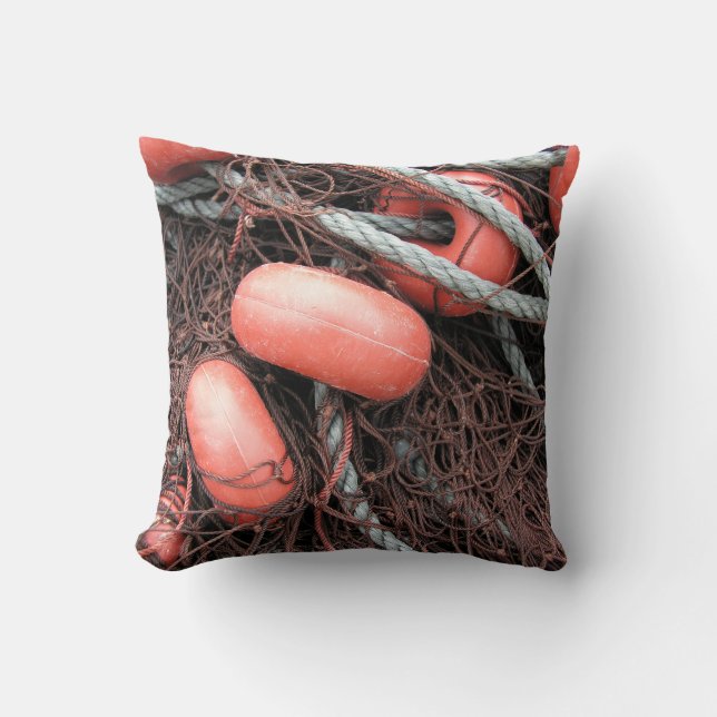 Fischernetze, Flöße und Seil auf dem Hafen Kissen (Vorderseite)