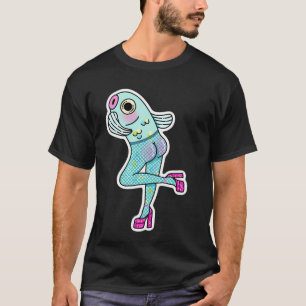 Fischernetze (Reverse Mermaid) Pinke Version T-Shirt