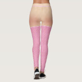 Fischernetze Strumpf Hot Pink mit Knickern Legging Leggings (Rückseite)