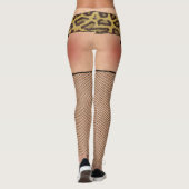 Fischernetze und Leopard-Leggings Leggings (Rückseite)