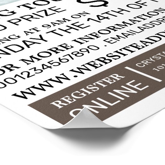 Fischerportrait, Veranstaltung zum Angelturnier Poster (Ecke)