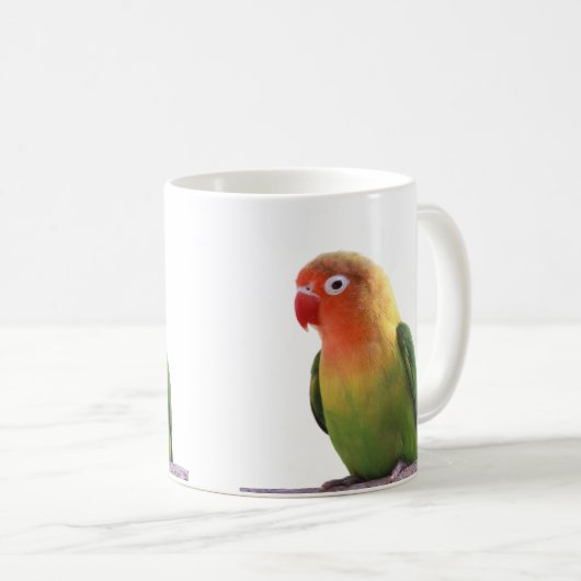 Fischer's Lovebirdのマグカップ Kaffeetasse (VorderseiteRechts)
