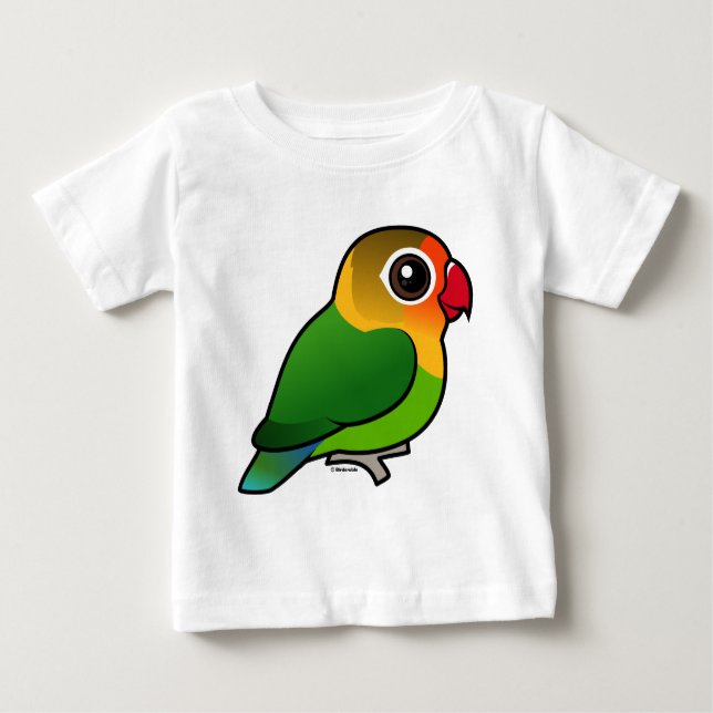 Fischer's Lovebird Baby T-shirt (Vorderseite)