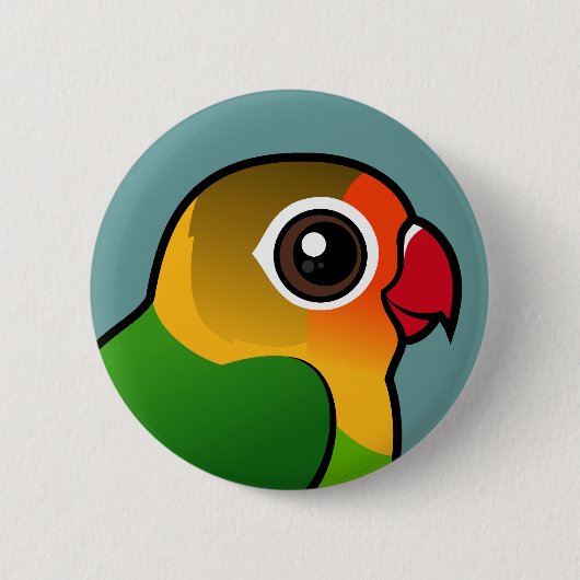 Fischers Lovebird Button (Vorderseite)