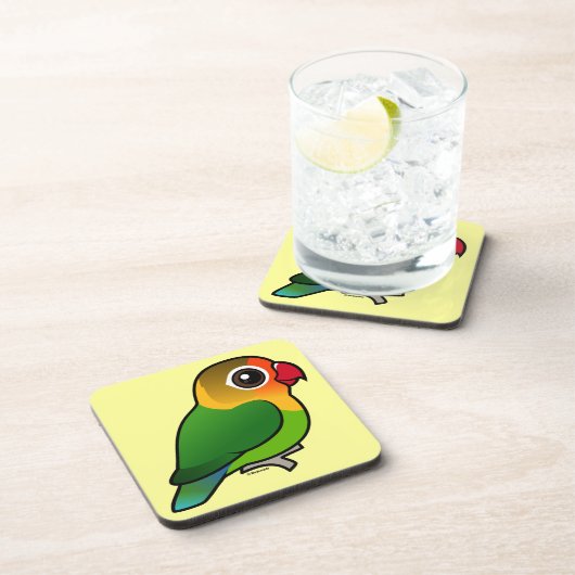 Fischers Lovebird Getränkeuntersetzer (Rechte Seite)