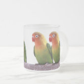Fischer's Lovebird Mattglastasse (VorderseiteRechts)
