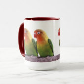 Fischer's Lovebird Tasse (Vorderseite Links)