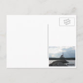 Fischerstatue Postkarte (Rückseite)