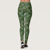 Fisches Muster Arbeit 01.b GDreen BG Leggings (Rückseite)