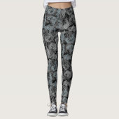 Fisches Muster, Doppelfarben b. Black BG Leggings (Vorderseite)
