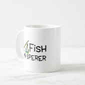FischeWhisperer Kaffeetasse (Vorderseite Links)