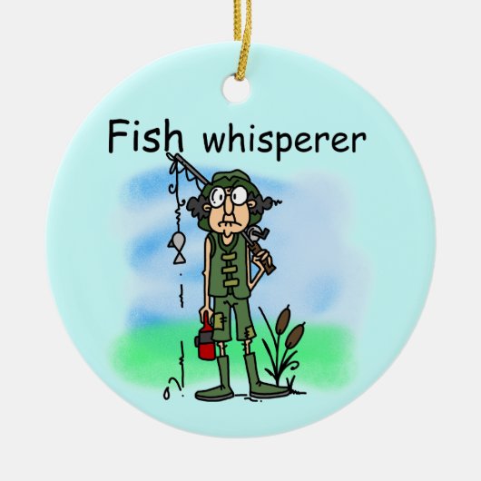 FischeWhisperer Keramikornament (Vorne)