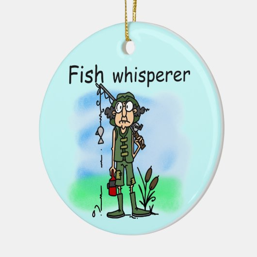 FischeWhisperer Keramikornament (Links)