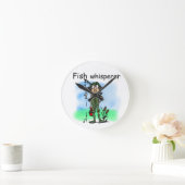 FischeWhisperer Runde Wanduhr (Zuhause)