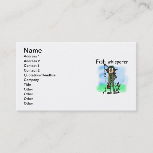 FischeWhisperer Visitenkarte (Vorderseite)