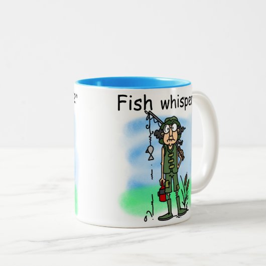 FischeWhisperer Zweifarbige Tasse (VorderseiteRechts)