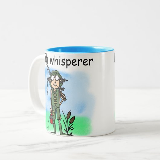 FischeWhisperer Zweifarbige Tasse (Vorderseite Links)