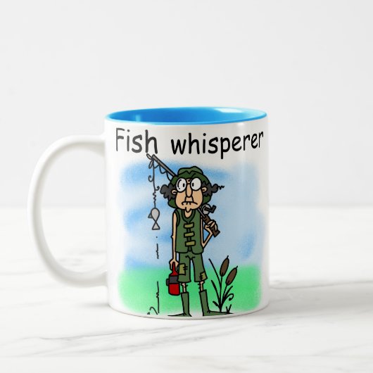 FischeWhisperer Zweifarbige Tasse (Links)