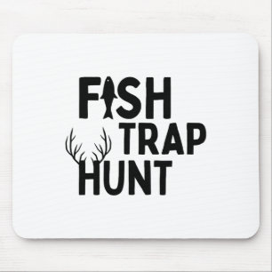 Fischfallenjagd - Lustige Outdoor-Jagd und Angeln Mousepad